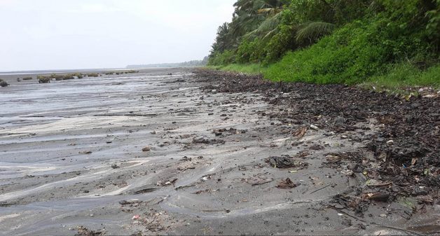 Barge oil spill hurting beach, mangrove and livelihoods